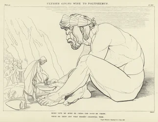 Ulysses Giving Wine to Polyphemus